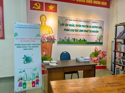 banner tập huấn phân loại rác