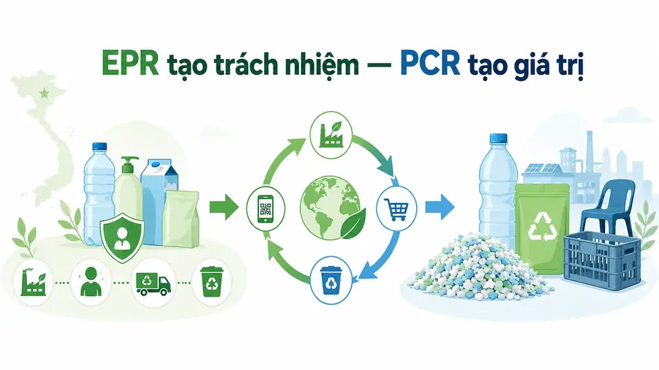 Vai trò của EPR và PCR trong ngành tái chế Việt Nam