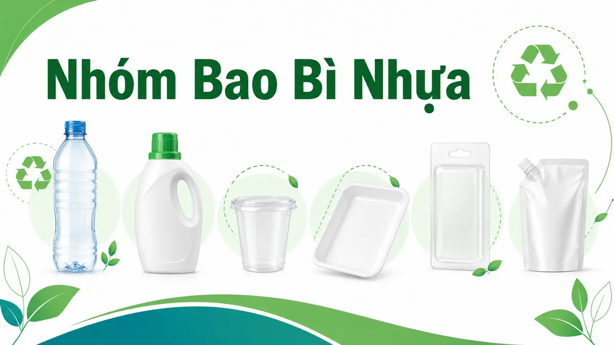 Phân loại bao bì nhựa EPR: PET, HDPE, PP, PVC, EPS thuộc nhóm nào?
