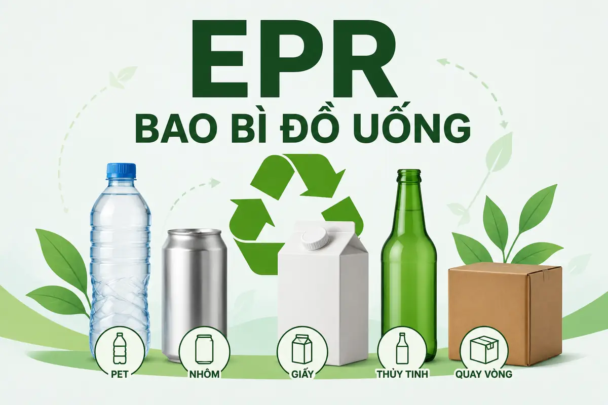 EPR bao bì đồ uống 2026: Doanh nghiệp cần rà soát gì trước khi kê khai?