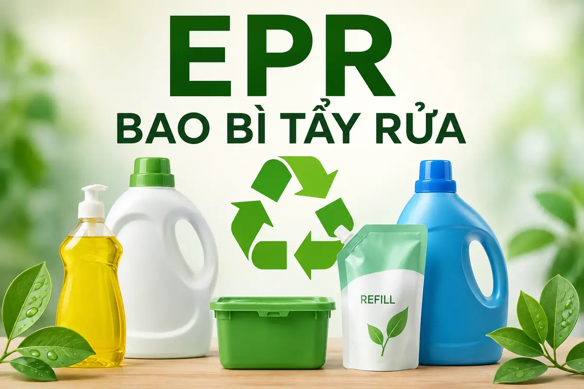 EPR bao bì chất tẩy rửa 2026: Doanh nghiệp cần rà soát gì trước khi kê khai?