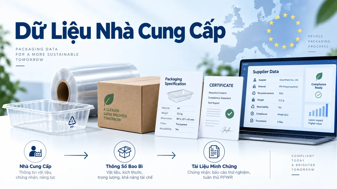 PPWR Supplier Data: Cần dữ liệu gì từ nhà cung cấp?